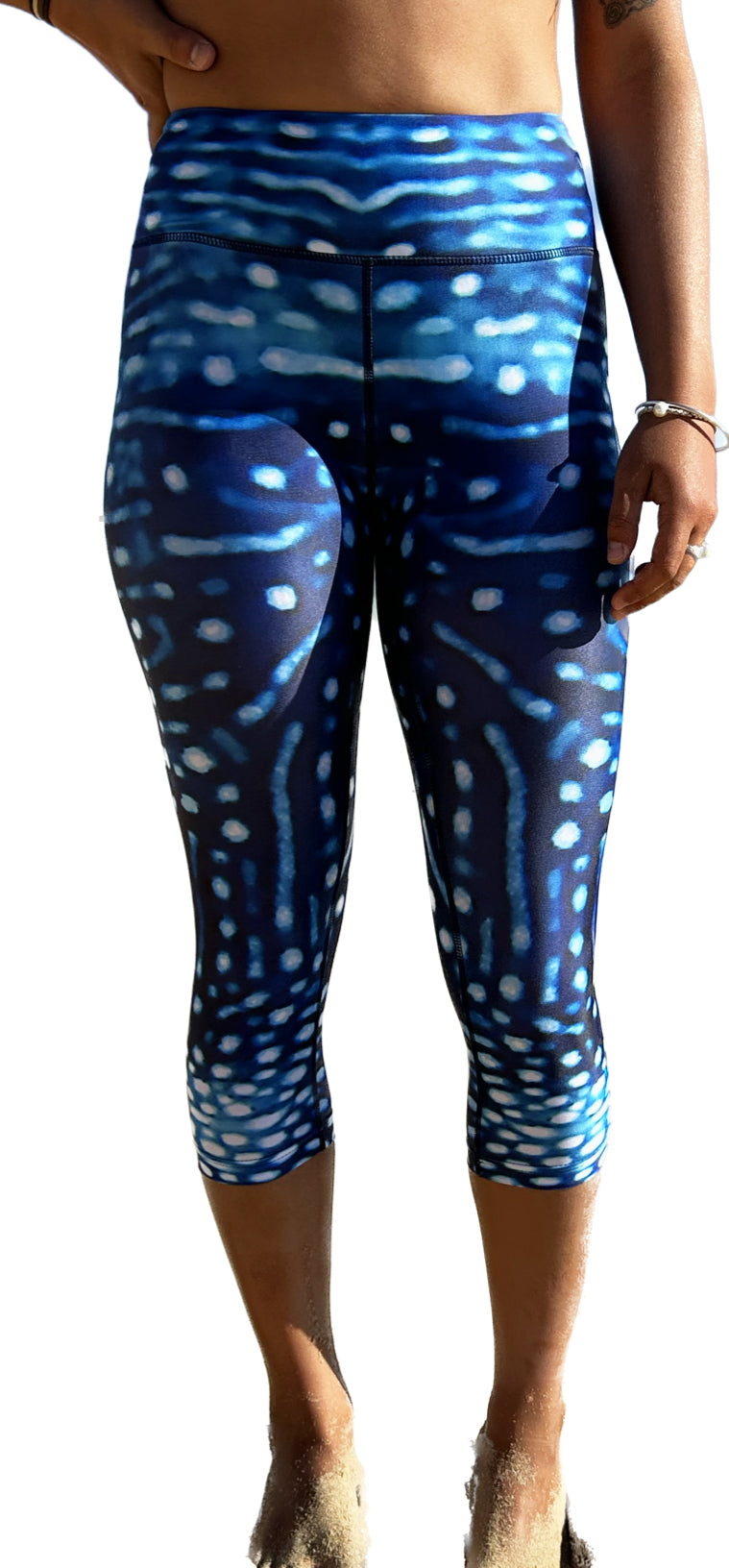 NEW - Whale Shark - 3/4 Yoga Leggings - Repreve® Fabric