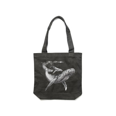 Humpback & Calf - Cream, Black & Graphite (Tote) Bags