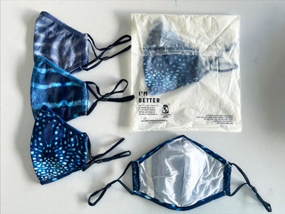 Mask Plus Straps - Ocean Prints - Repreve® - 100% Cotton