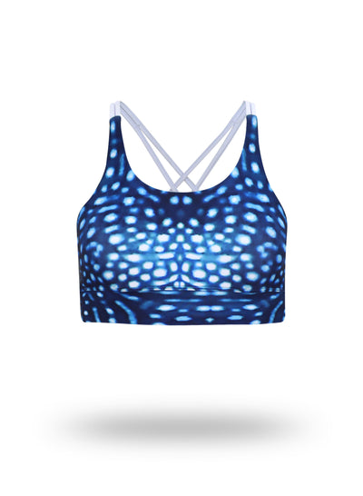 Whale Shark - Yoga Crop Top - Repreve® Fabric