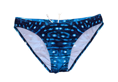 Whale Shark - Full Brief - Hidden Tie Waist - Bikini Bttms - Aust Made - Ladies & Girls