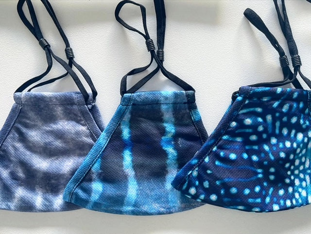 Mask Plus Straps - Ocean Prints - Repreve® - 100% Cotton