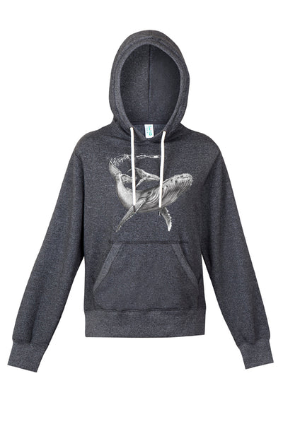 Womens - Humpback & Calf Print - Limited Edition - Hoodie