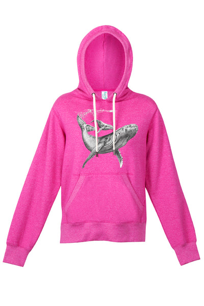 Womens - Humpback & Calf Print - Limited Edition - Hoodie