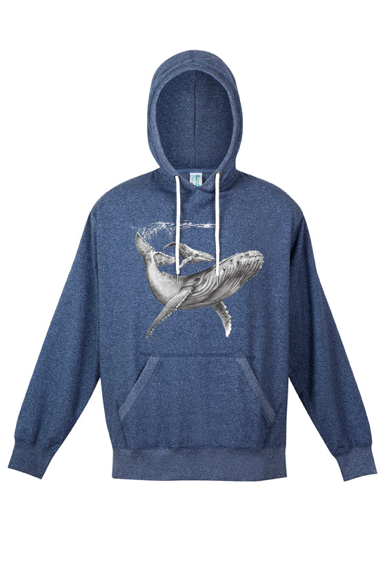 Womens - Humpback & Calf Print - Limited Edition - Hoodie