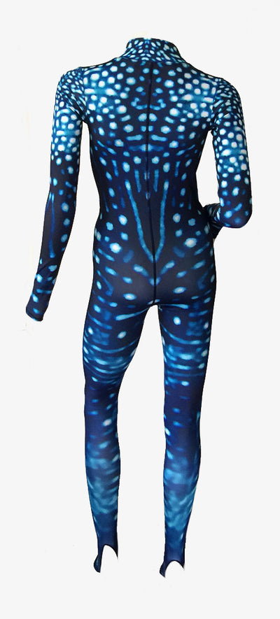 Womens - Whale shark Print - Surf & Stinger Suit - Front Zip - Repreve® Fabric