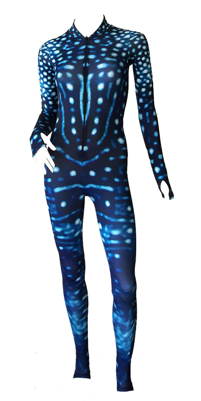 Mens - Whaleshark Photo Print - Surf & Stinger Suit - Front Zip - Repreve® Fabric