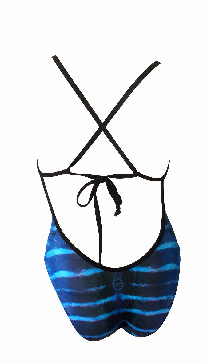 Australian Made - Wahoo Print - Ladies One piece - 8mm straps - Chlorine Resistant