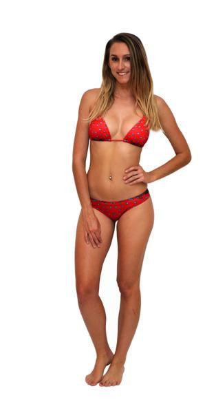 Coral Trout Print - Reversible - Skimpy Briefs - Repreve® Fabric