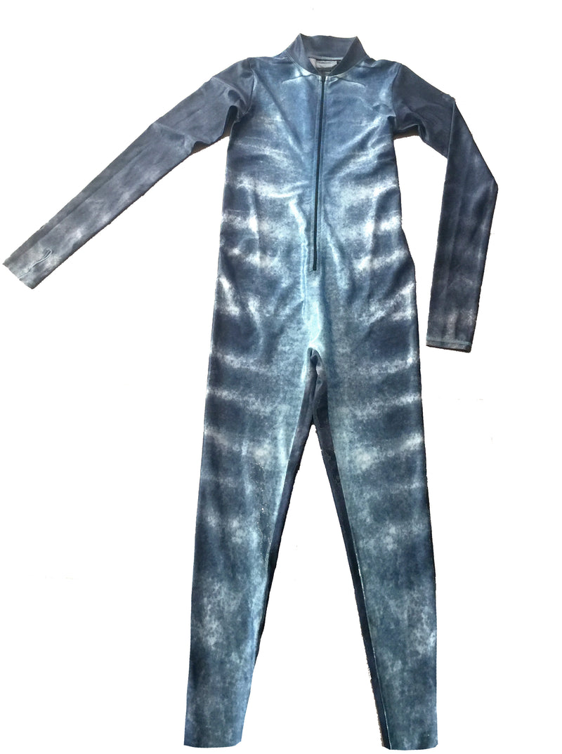Mens - Tiger Shark Print - Surf & Stinger Suit - Front Zip - Repreve® Fabric