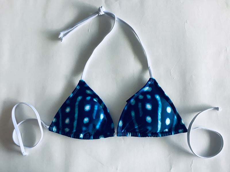 WhaleShark Print - Tri Bikini Top - Repreve® Fabric