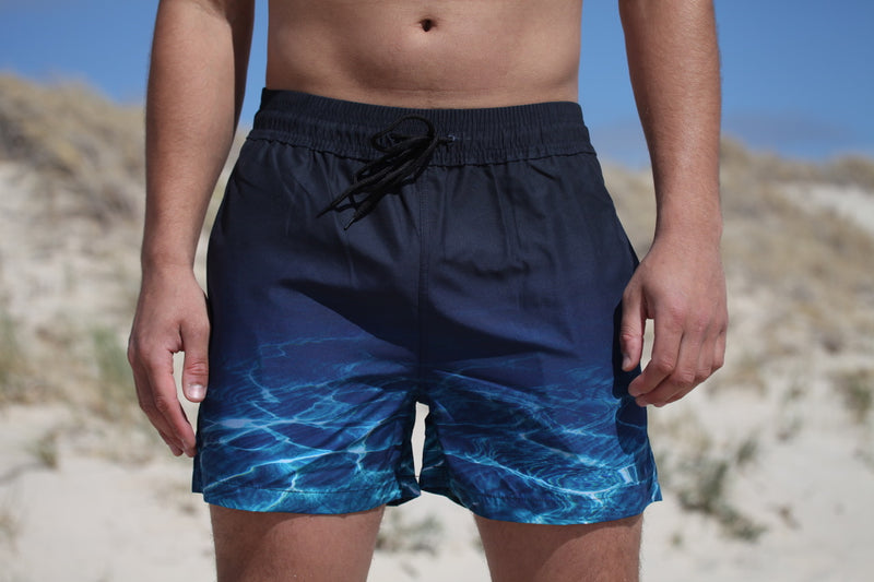 Mens - Turquoise Bay - Aussie Boxer - Euro Style - Swim Shorts