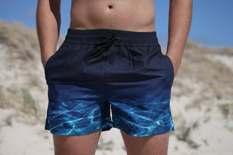 Mens - Turquoise Bay - Aussie Boxer - Euro Style - Swim Shorts