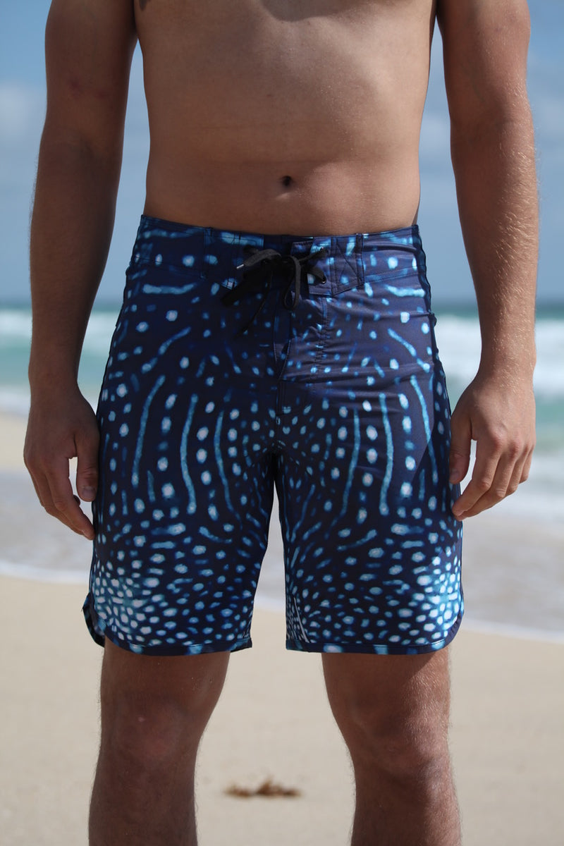 Mens - Whale shark - 4 way Stretch - Eco - Surf Boardshorts