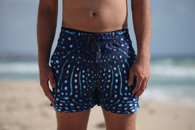 Mens - Whale Shark - Aussie Boxer - Euro Style - Swim Shorts