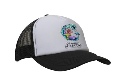 Ningaloo Defenders White & black Mesh back Trucker Cap