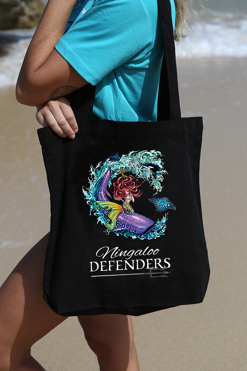 Carry (Tote) Bags - Ningaloo Defenders - Black & White