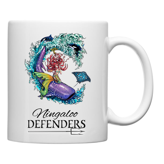 Ceramic Mug - Ningaloo Defenders - White and Black