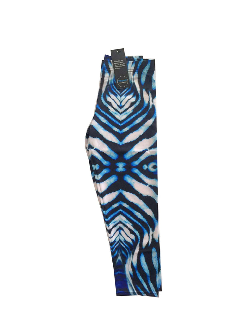 Ningaloo Stripe Capri 3/4 Leggings Repreve® Fabric