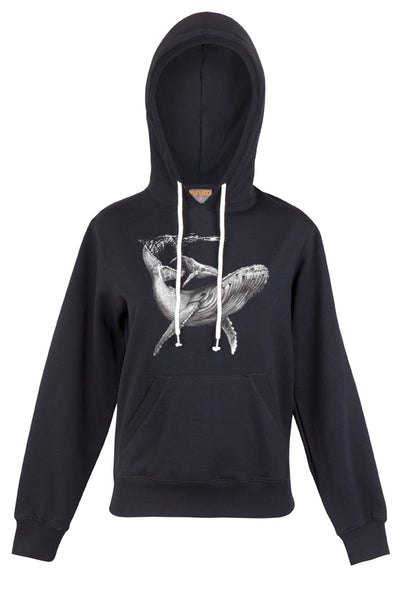 Womens - Humpback & Calf Print - Limited Edition - Hoodie