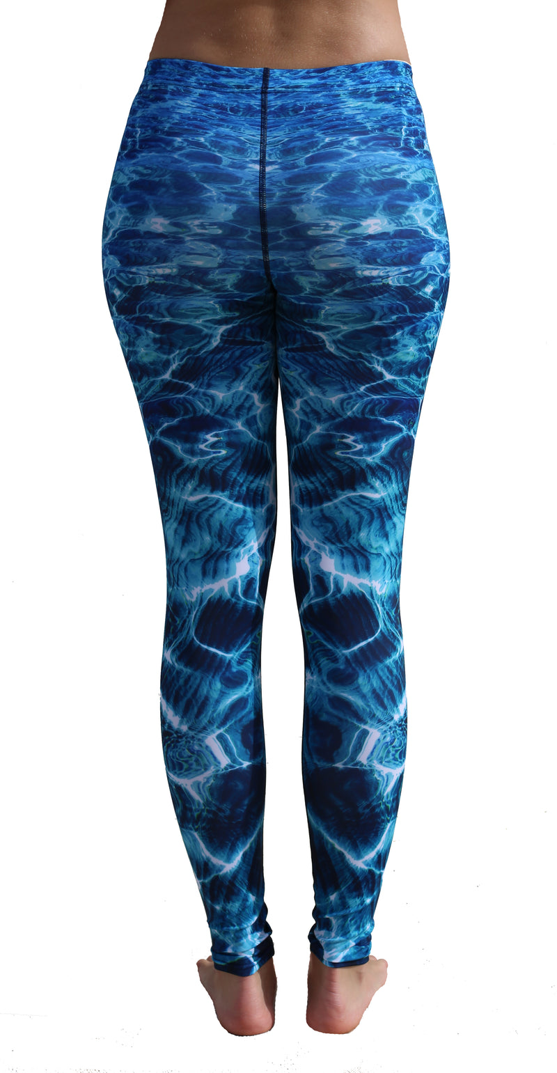 Turquoise Bay Leggings - Unisex - Repreve® Fabric