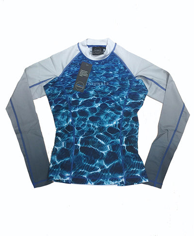 Womens - Turquoise Bay - long sleeve - Rash Vest - Repreve® Fabric