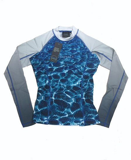 Womens - Turquoise Bay - long sleeve - Rash Vest - Repreve® Fabric