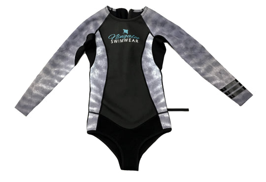 Tiger Shark Print - 2mm - Long Sleeve - Back Zip - Springsuit