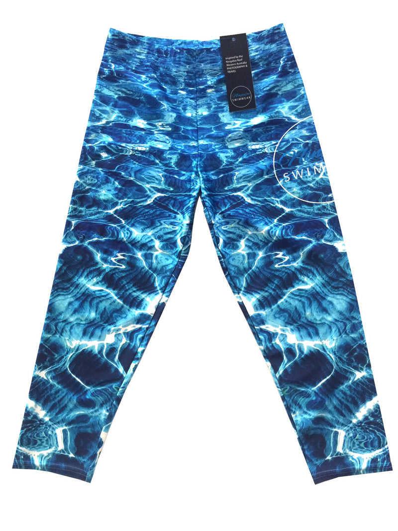 Turquoise Bay - Capri - 3/4 Leggings - Repreve® Fabric