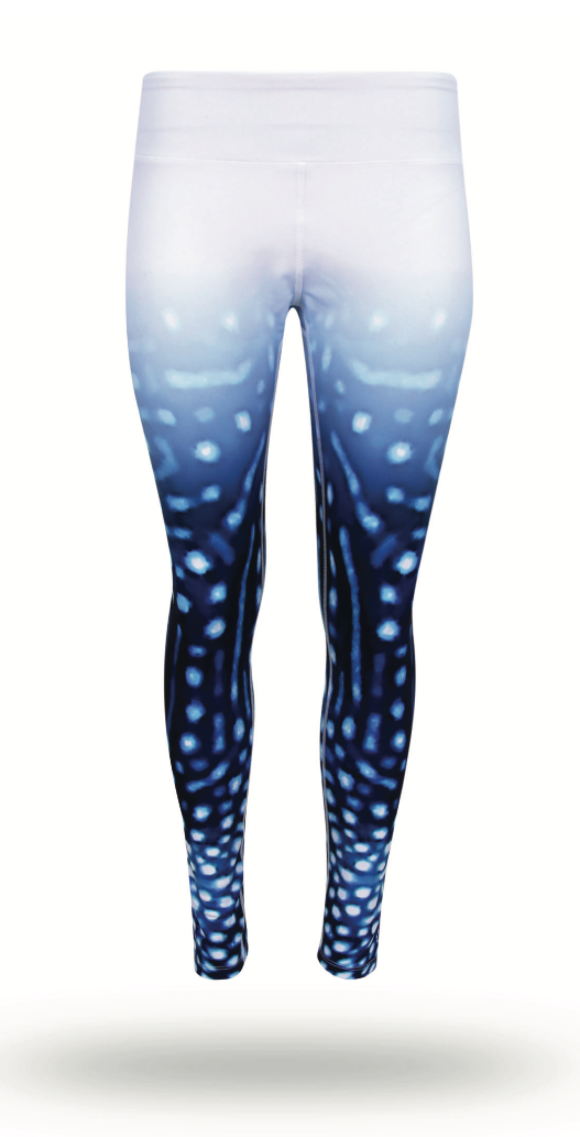 Whale Shark - Eco Fade - Yoga Leggings - Repreve® Fabric