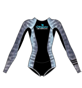 Tiger Shark Print - 2mm - Long Sleeve - Back Zip - Springsuit