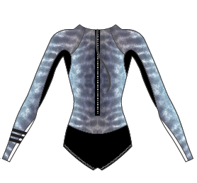 Tiger Shark Print - 2mm - Long Sleeve - Back Zip - Springsuit