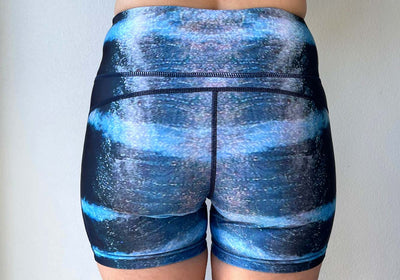 Eco Yoga Shorts MKII - Wahoo Print  - Repreve® Fabric