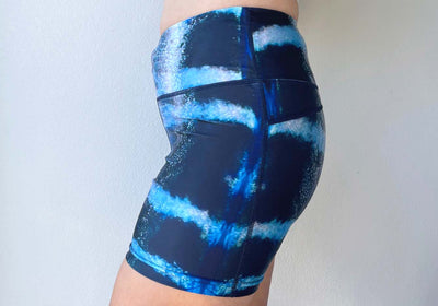 Eco Yoga Shorts MKII - Wahoo Print  - Repreve® Fabric