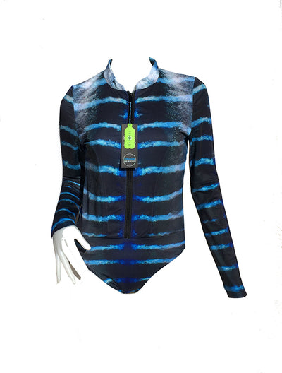 Wahoo Print - Front Zip - Surf Suit - Repreve® Fabric