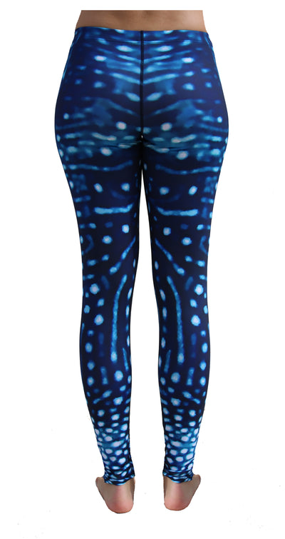 Whale Shark Eco Leggings - Repreve® Fabric