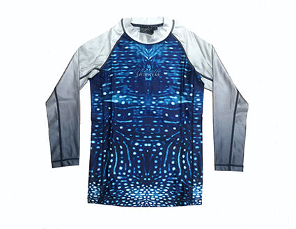 Youths - Unisex - Whale Shark - Long sleeve - Rash Vest - Repreve® Fabric