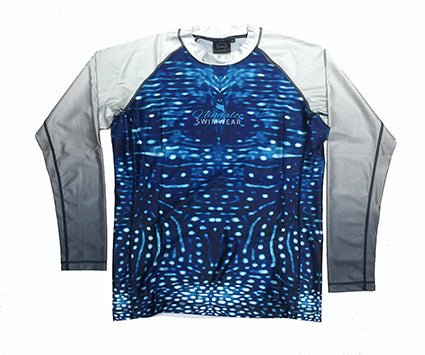 Mens - Womens - Unisex - Whale Shark - long sleeve - Rash Vest - Repreve® Fabric