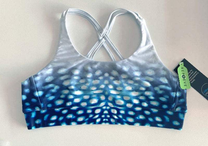 ECO Fade - Whale Shark - Yoga Crop Top - Repreve® Fabric